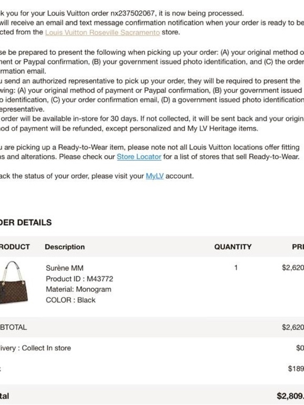 Louis Vuitton Surene MM Monogram Shoulder Bag in Brown & Black Like New - Picture 13 of 13